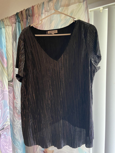 Jenefer Lopez Silver Bouse Top - Picture 1 of 3